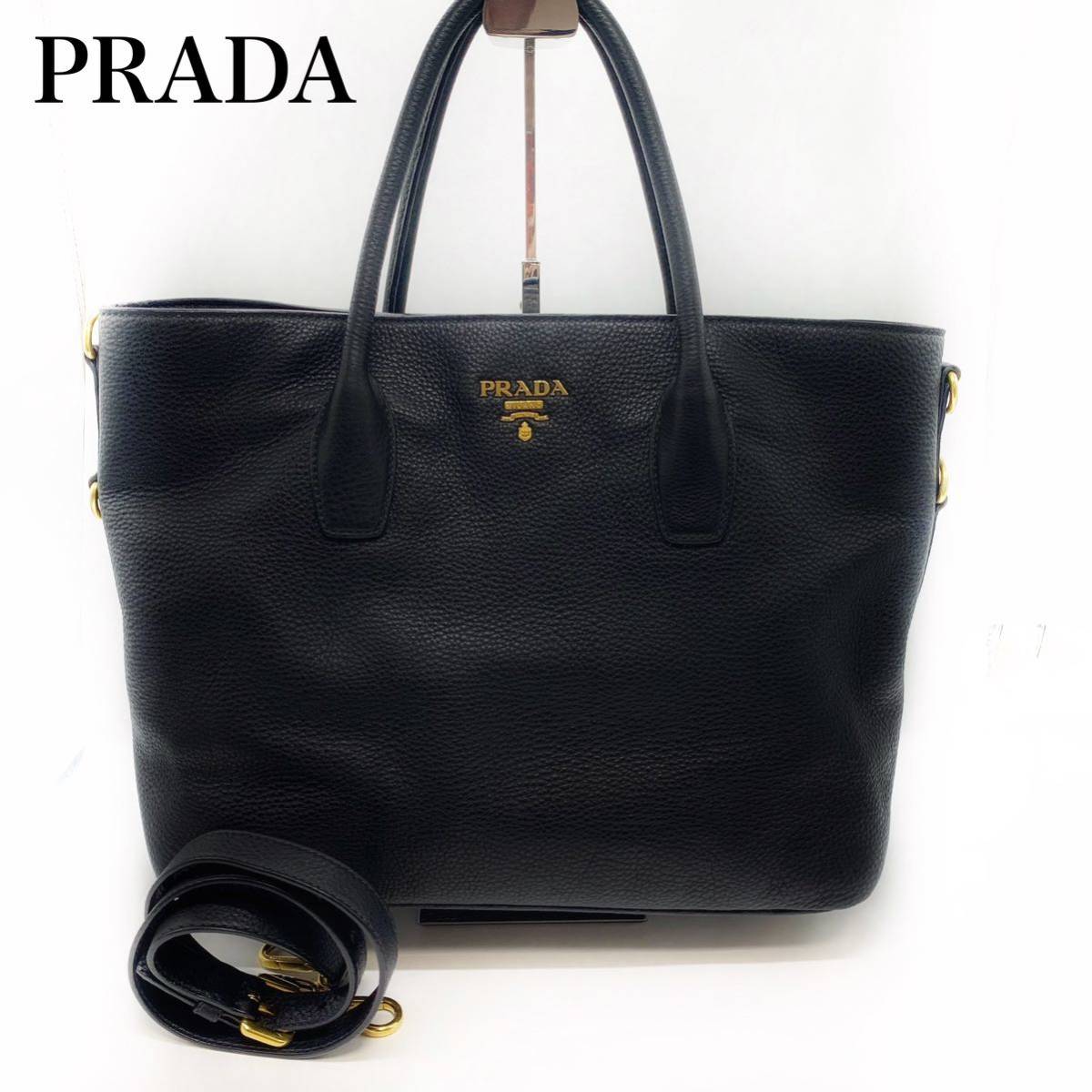 極美品］PRADAプラダ 2WAYハンドバッグ トートバッグ-