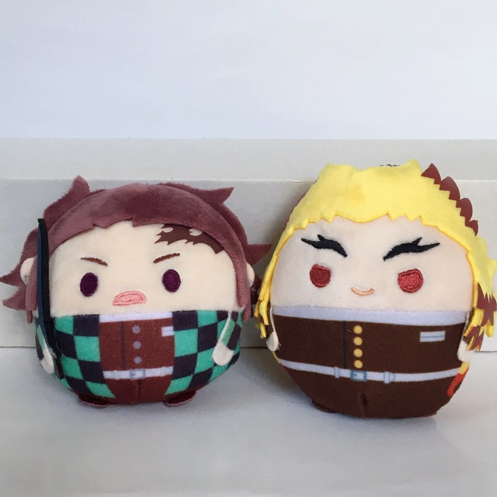 鬼滅の刃 竈門炭治郎 煉獄杏寿郎 ふわコロりん ぬいぐるみ キー