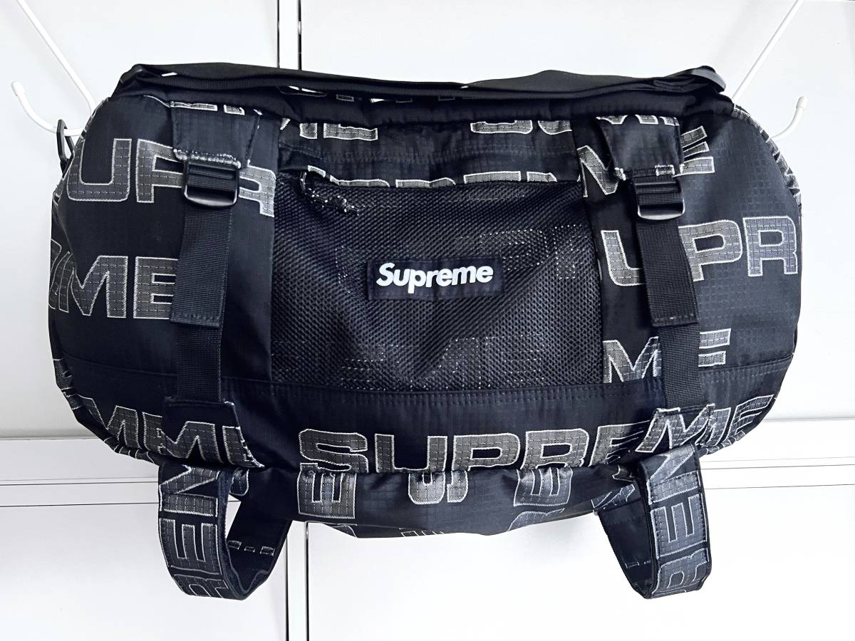 Supreme 21FW Week1 Duffle Bag ダッフルバッグ ドラムバッグ ボストンバッグ Black WIND AND SEA SAPEur_画像2