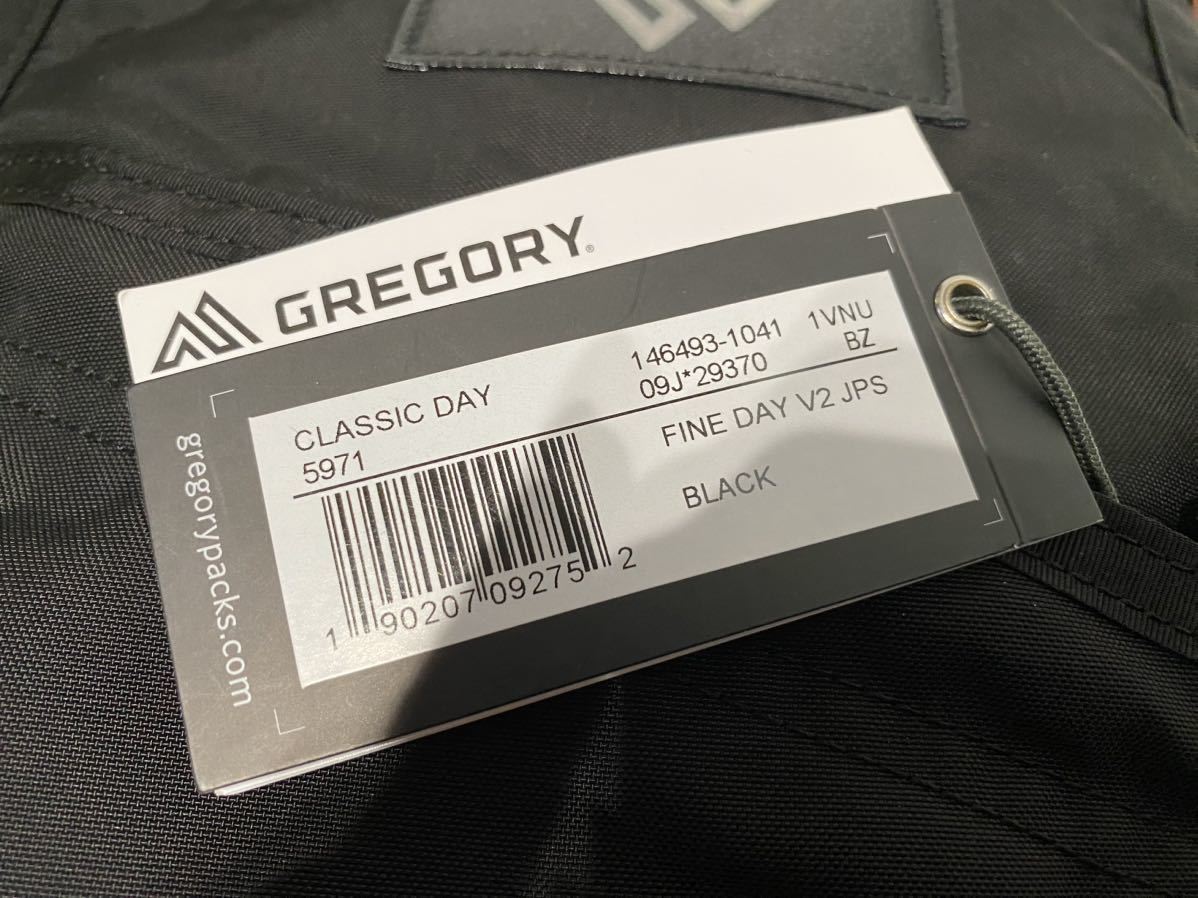 ★ グレゴリー GREGORY ディバック バックパック バッグ ブラック ファインデイ V2 146493-1041 リュック 軽量 18L 09J-29370 新品未使用