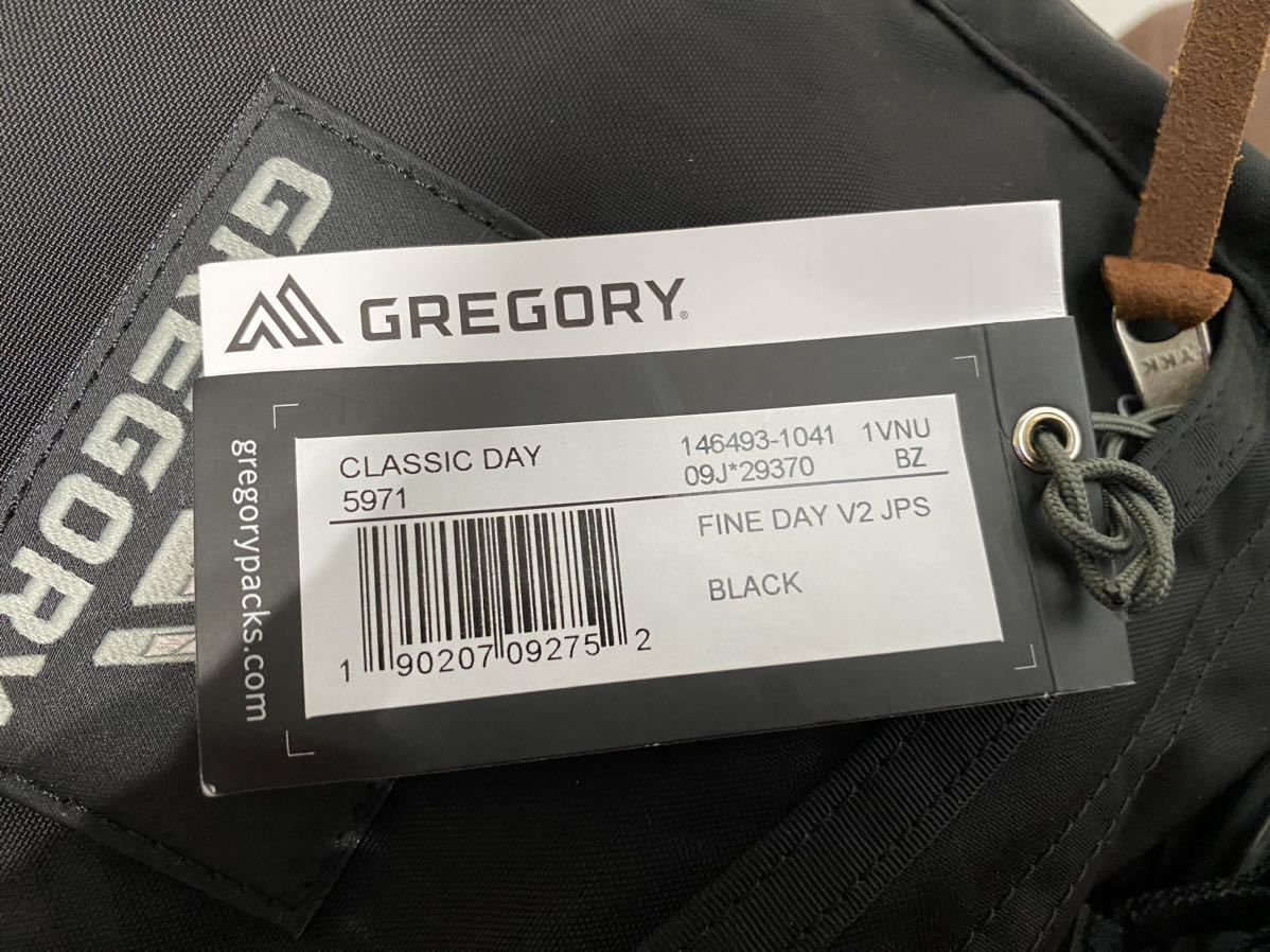 ★ グレゴリー GREGORY ディバック バックパック バッグ ブラック ファインデイ V2 146493-1041 リュック 軽量 18L 09J-29370 新品未使用 2