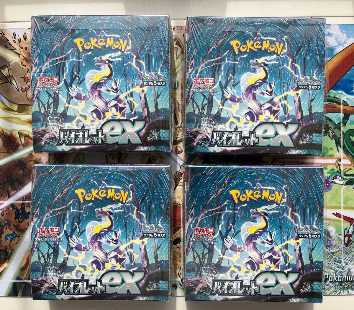 新品 未開封 シュリンク付 ポケモンカード バイオレットex 4BOX