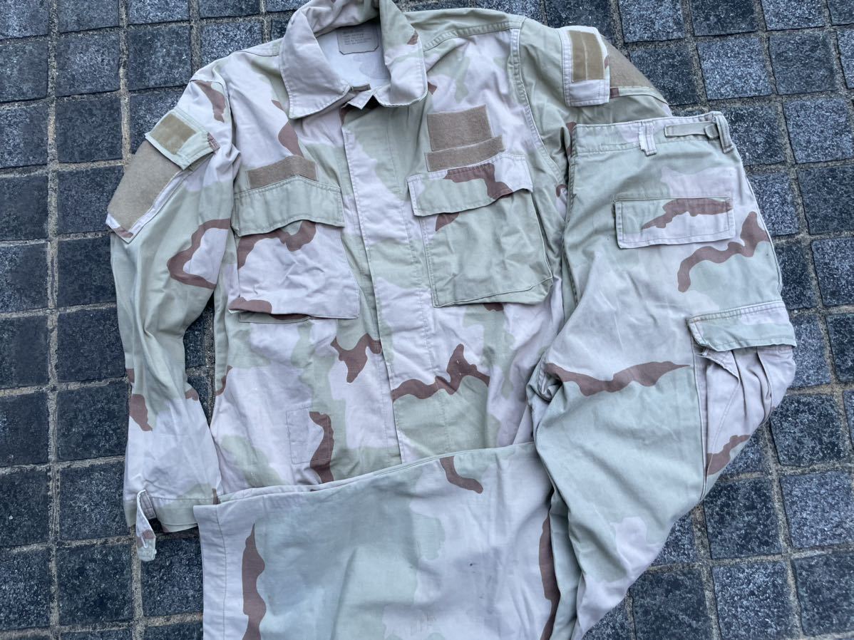 米軍 スリーカラーカモ BDU ジャケット　パンツ 湾岸戦争 アフガン 改造 特殊部隊　古着 アメリカ軍 seals デルタフォース_画像1