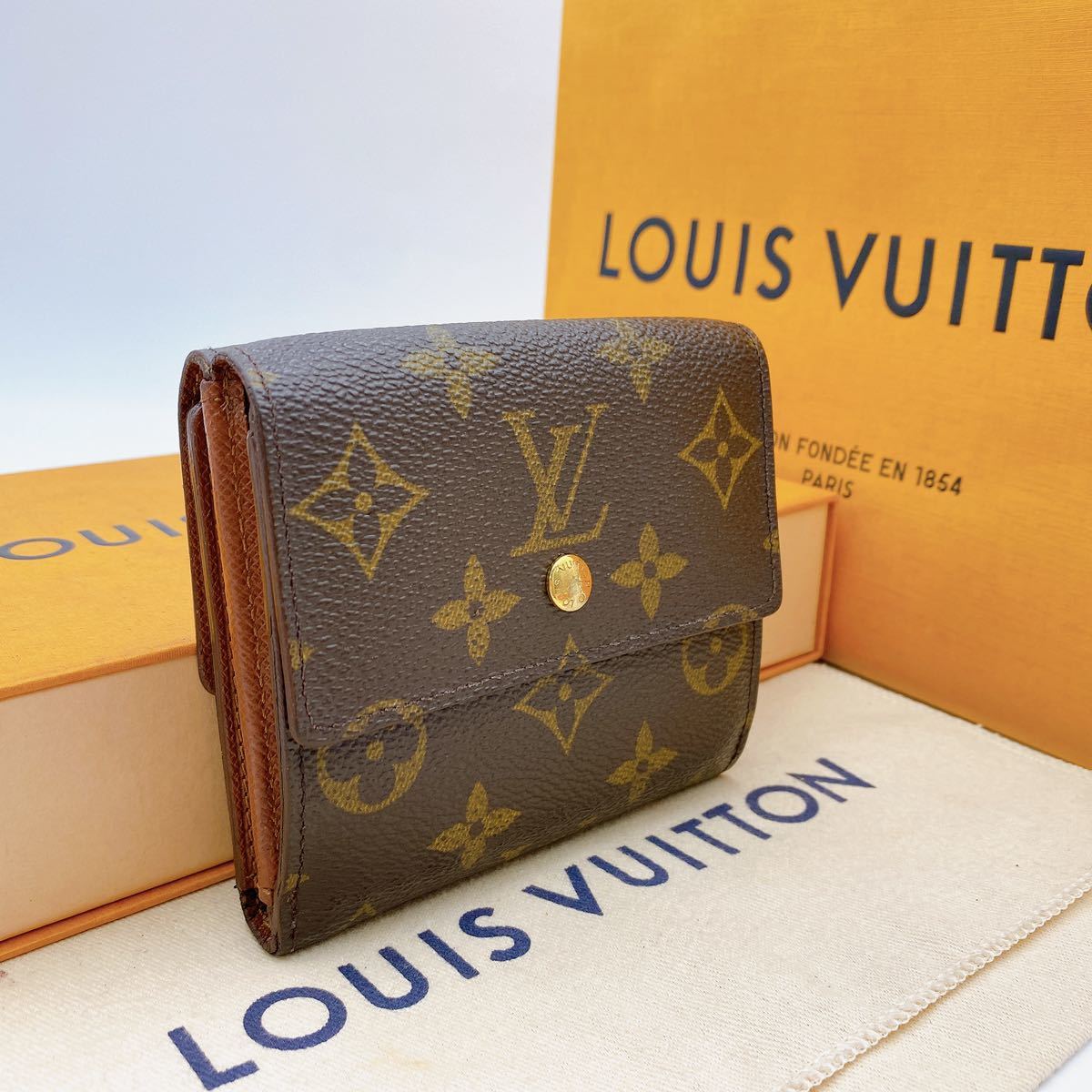 A1925【美品】LOUIS VUITTON ルイヴィトン モノグラム ポルトフォイユ