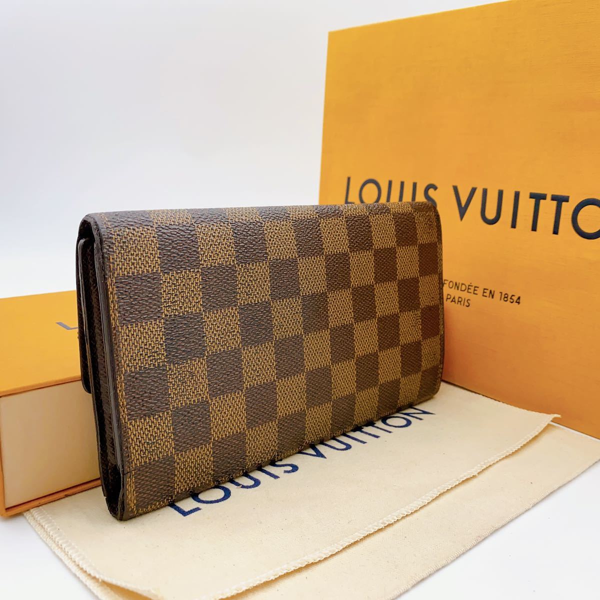 A2021 【美品】LOUIS VUITTON ルイヴィトンダミエポルトフォイユ