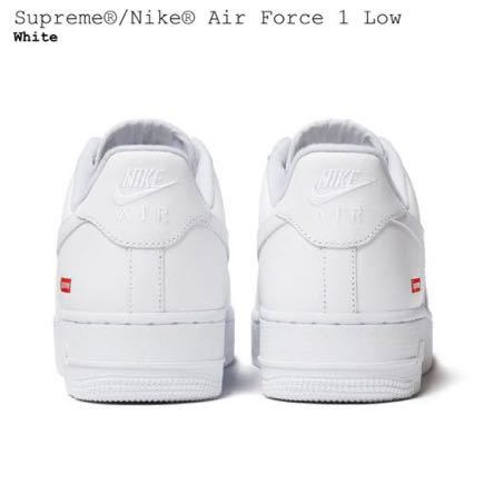 25.5cm Supreme × Nike Air Force 1 Low White シュプリーム