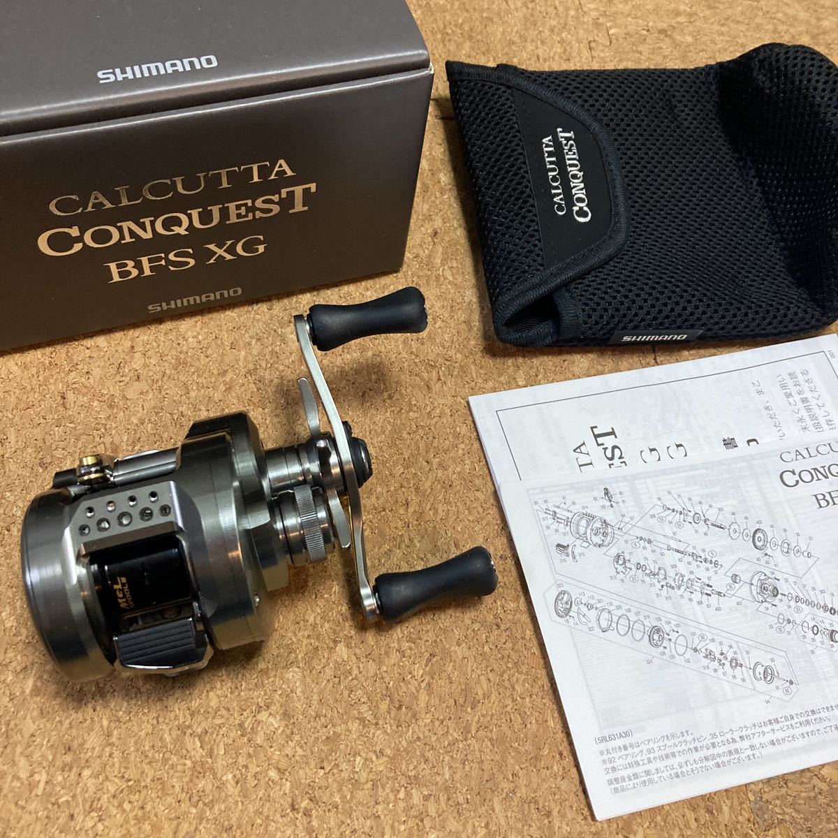 シマノ 23カルカッタコンクエストBFS XG 右巻き 未使用品 CALCUTTA CONQUEST ベイトリール_画像1