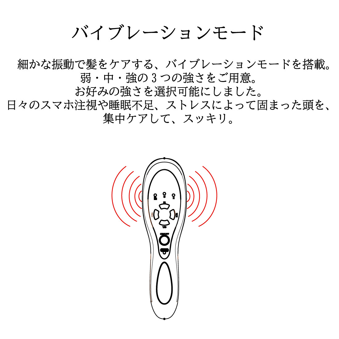 ヘアブラシ つるつる すべすべ スカルプ 頭皮ケア 美容LED マイナスイオン 浸透ブラシ マイクロカレント 増毛 育毛ブラシ 敬老 プレゼントの画像6