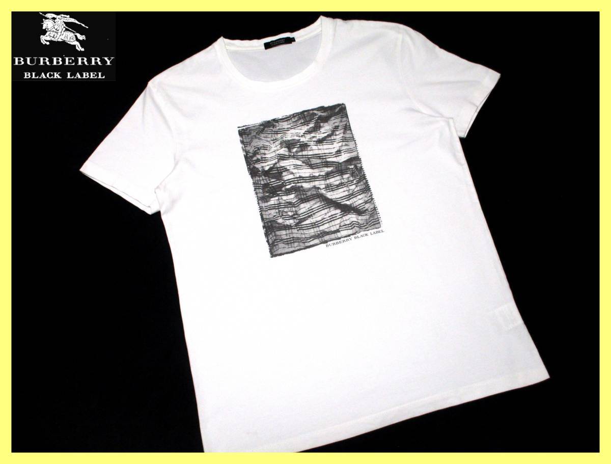 大人気サイズ L(3) バーバリーブラックレーベル ノバチェック柄デザインプリント Tシャツ_画像2