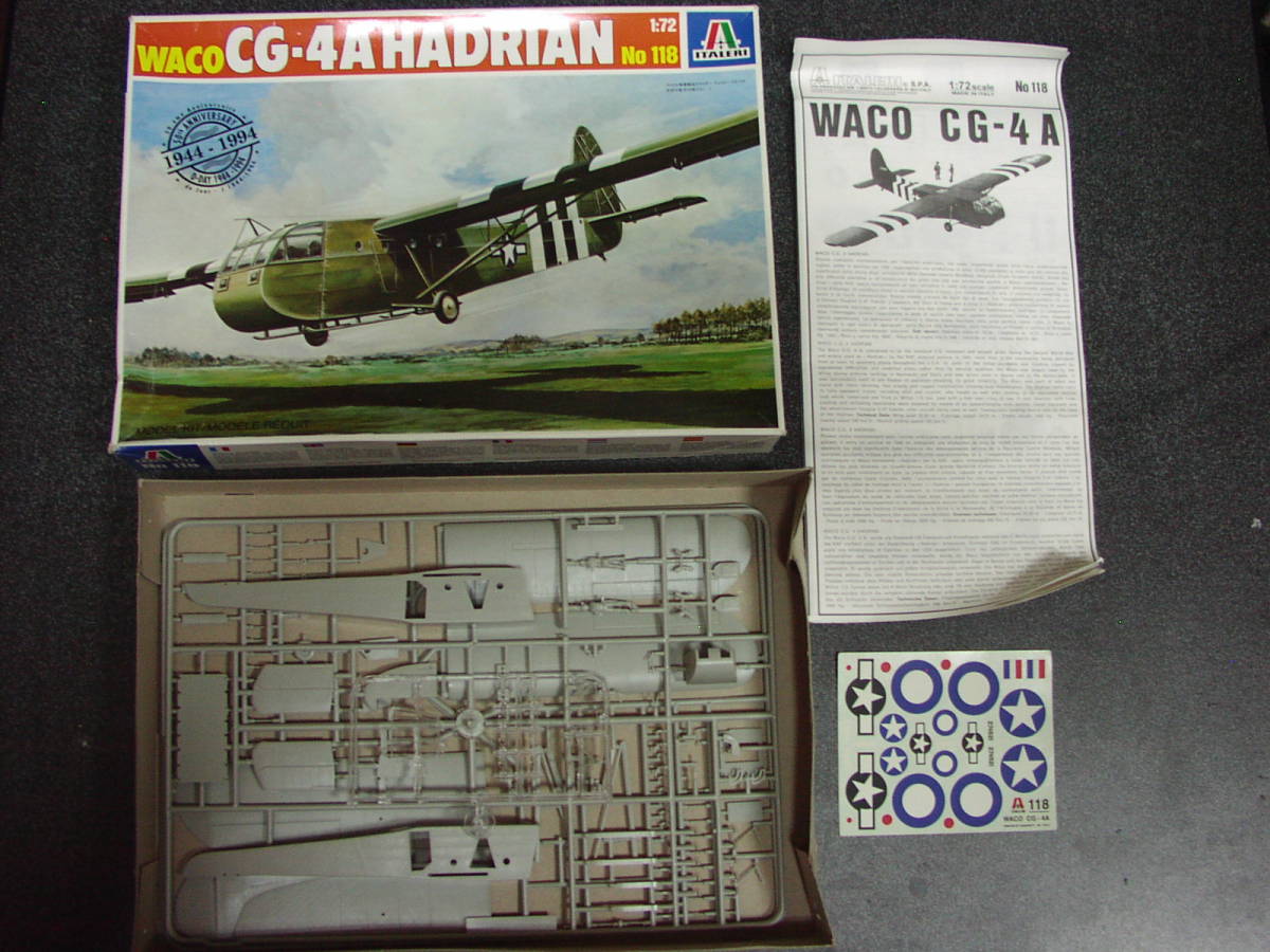 イタレリ　1/72　アメリカ陸軍輸送グライダー　ウェイコー　CG-4A 　 プラモデル_画像2