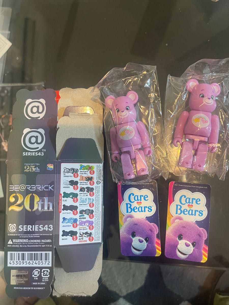 2点セットBE@RBRICK Care Bears Secret 100％ ベアブリックMEDICOM TOY