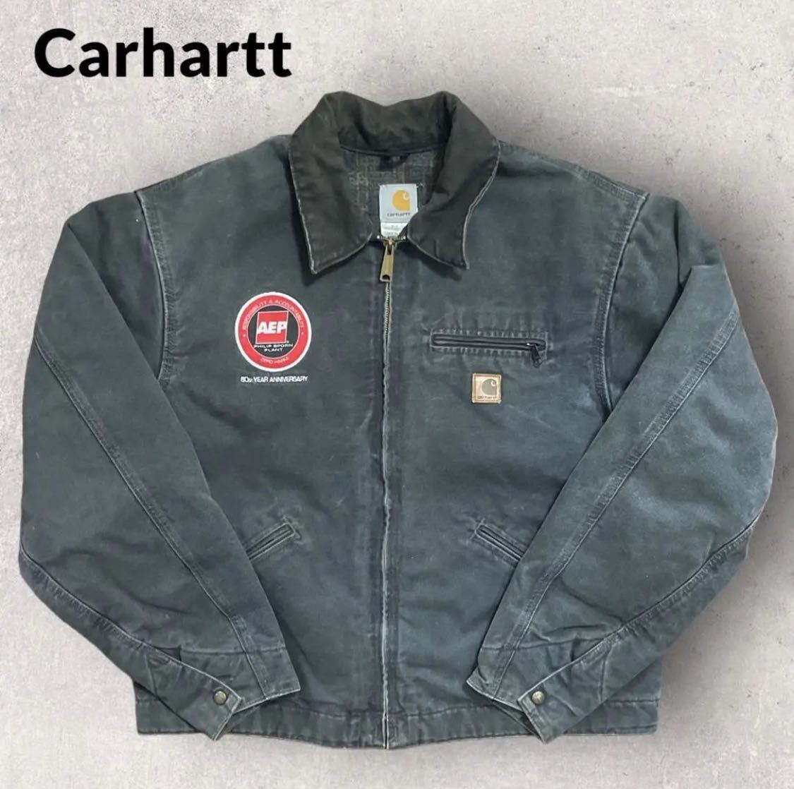 稀少 Carhartt カーハート 企業ロゴ ダック デトロイト