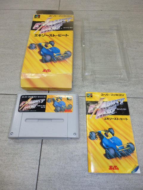 エキゾーストヒート スーパーファミコン 箱 説明書付き SFC G03/776_画像1