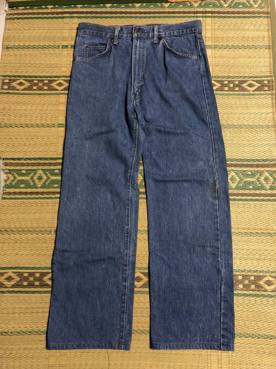 BIGJOHN Big John Lot6540? W34 paper patch ZIP UP Denim jeans domestic production Vintage rare rare records out of production popular American Casual casual 