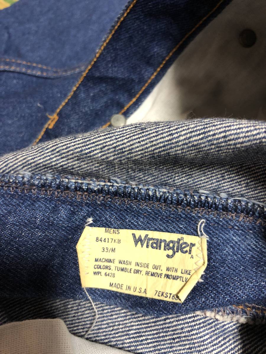 ヤフオク! - Wrangler ラングラー W33 USA製 米国 70年代 濃... ヤフオク! - Wrangler ラングラー W33 USA製 米国 70年代 濃...