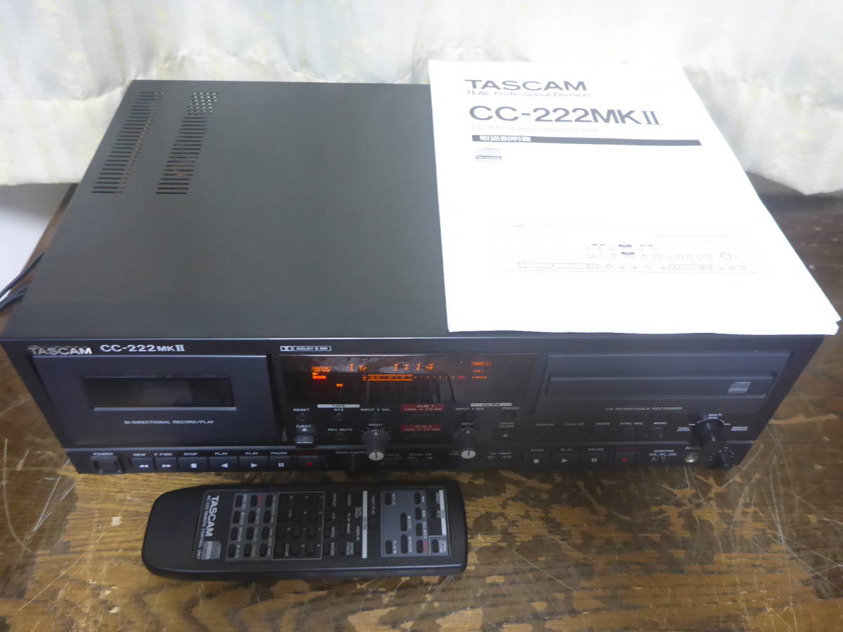 TASCAM CC-222mkⅡ 業務用CDカセットレコーダー タスカム | JChere雅虎