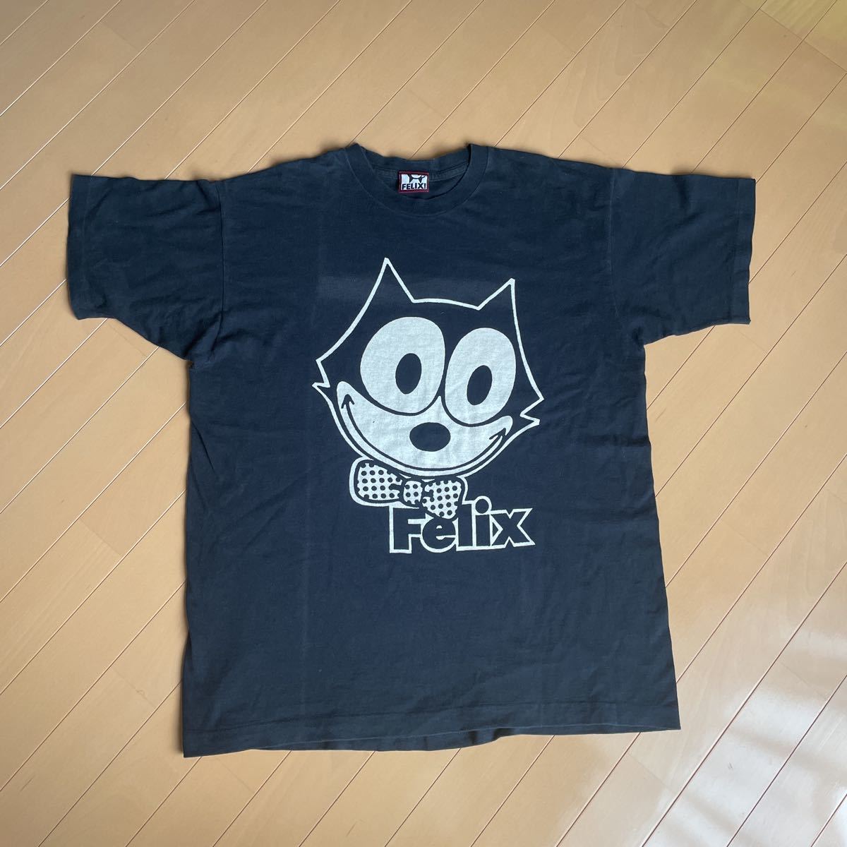 90s レア Felix フェリックス vintage ヴィンテージ プリントTシャツ キャラクター 染み込みプリント シングルステッチ