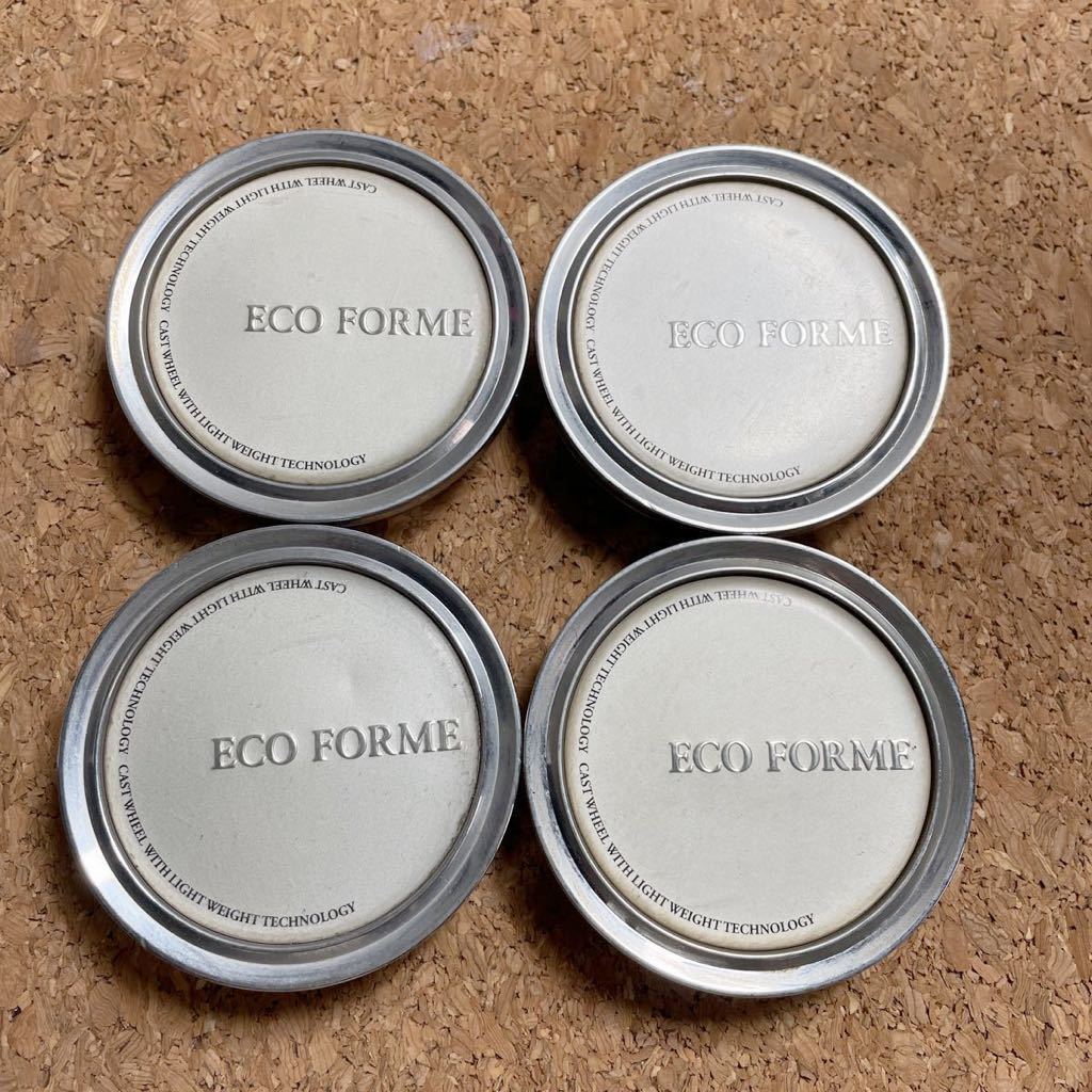 ★即決 送料無料★ M054 eco forme エコフォルム センターキャップ 61mm 4個セット　汎用ホイール　社外ホイール_画像1