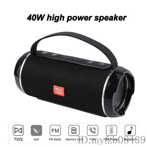 Fb1567: 40w 屋外 Bluetooth スピーカー 防水 ハイパワー ワイヤレス サウンド サブウーファー ミュージック USB 充電 ステレオ 大人気の画像1