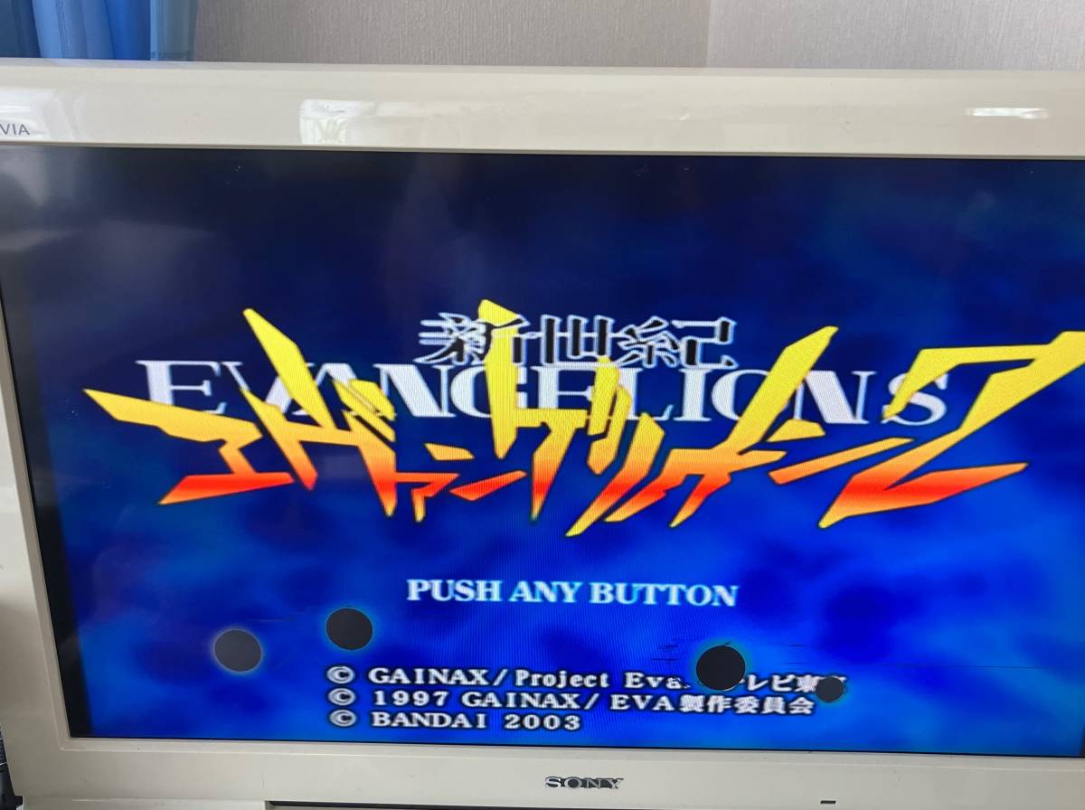 23-PS2-1017 PlayStation 2 Neon Genesis Evangelion, CR Neon Genesis Evangelion * Second удар рабочий товар PS2 PlayStation 2