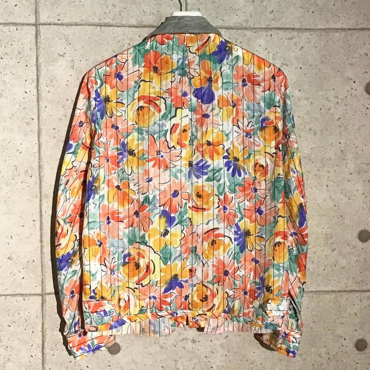 ONtheCORNER ITEM No.1421/COMMEdesGARCONS HOMMEPLUS コムデギャルソンオムプリュス フラワープリントジップジャケット 96ss size:M