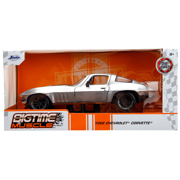 JADATOYS 1:24 BTM 1966 Chevrolet Corvette ミニカー