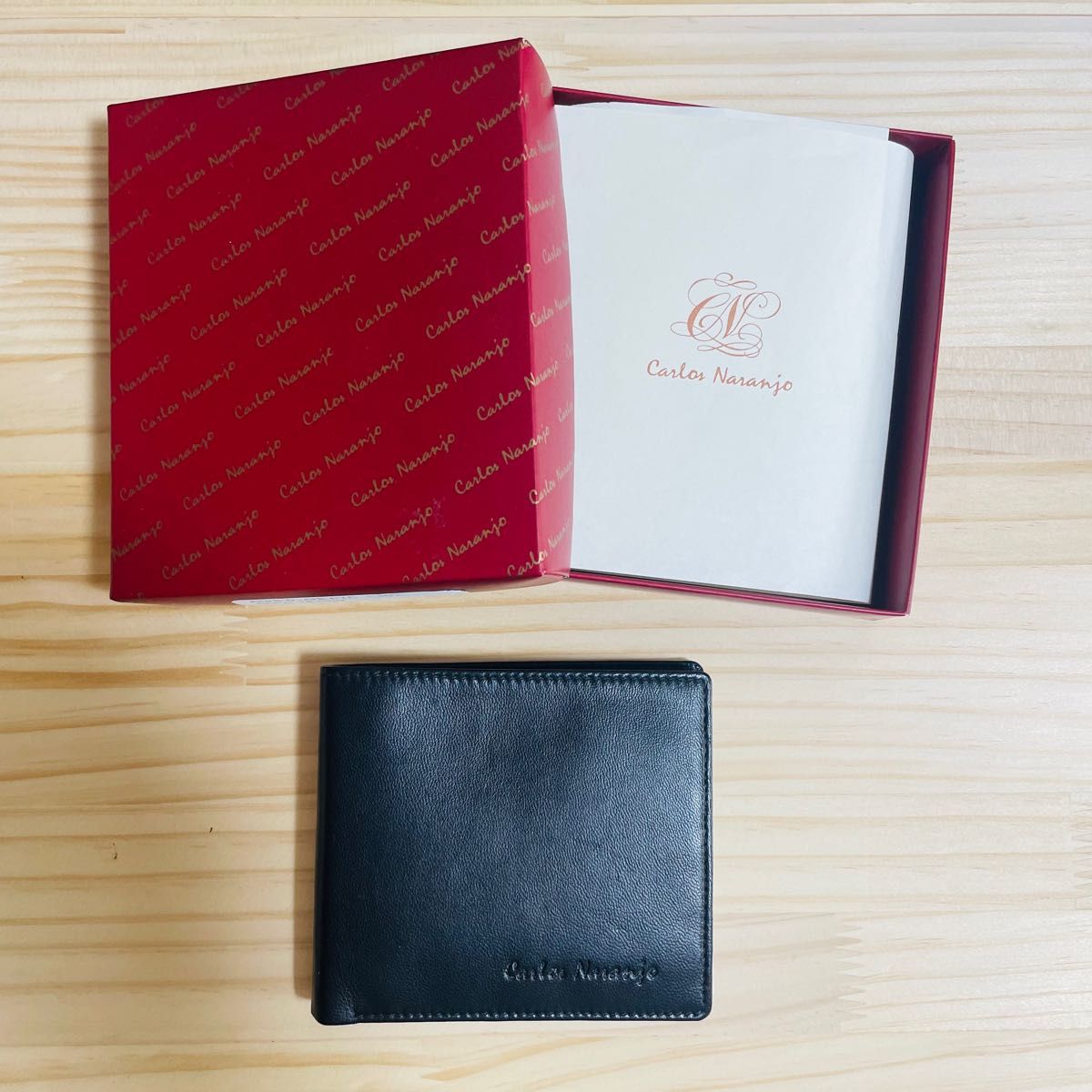 Carlos Naranjo カルロス ナランホ 折り財布 黒 二つ折り財布 Carlos Naranjo カルロス ナランホ 折り財布 黒 二つ折り財布