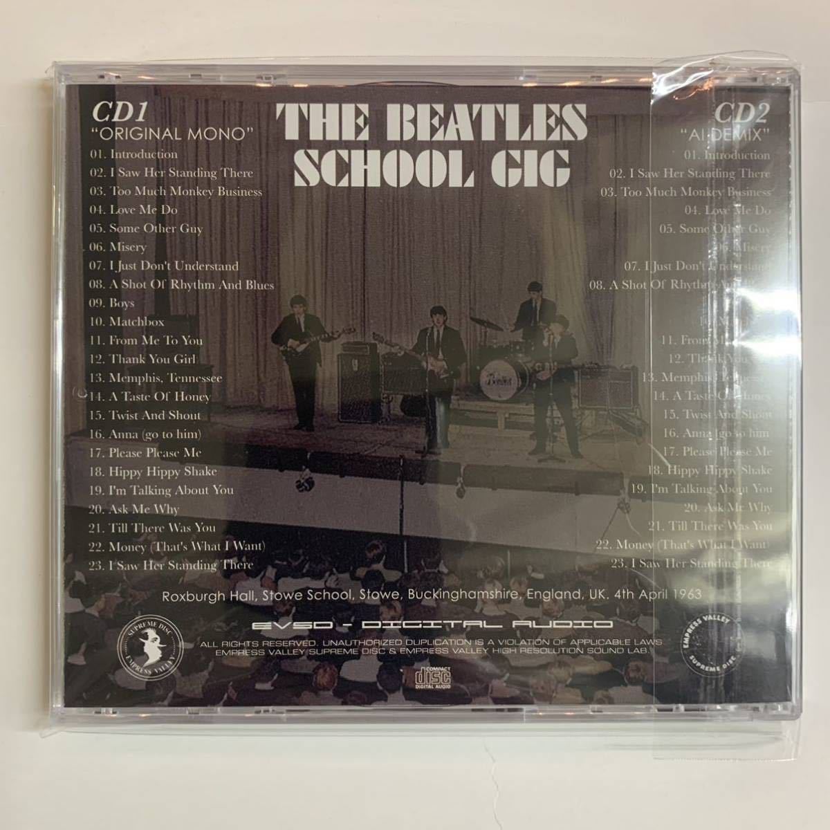 超希少 Beatles ストウ学園の思い出 School Gig 奇跡のライヴ THE BEATLES / SCHOOL GIG「ストウ学園の思い出」(2CD) 快挙