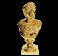 アンティーク調　イタリア輸入　ゴージャスゴールド色　アポロ像　ゴージャスゴールド色　男性像　アポロの置物