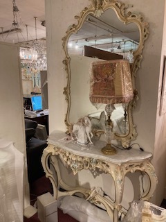  explanatory note careful reading ask Italy import ro here style silikSILIK pin Crows rose. mirror console dresser set 