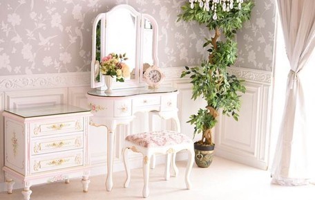  explanatory note careful reading ask special price!ro here style Princess . series pin Crows rose. white dresser stool attaching 