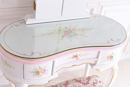  explanatory note careful reading ask special price!ro here style Princess . series pin Crows rose. white dresser stool attaching 