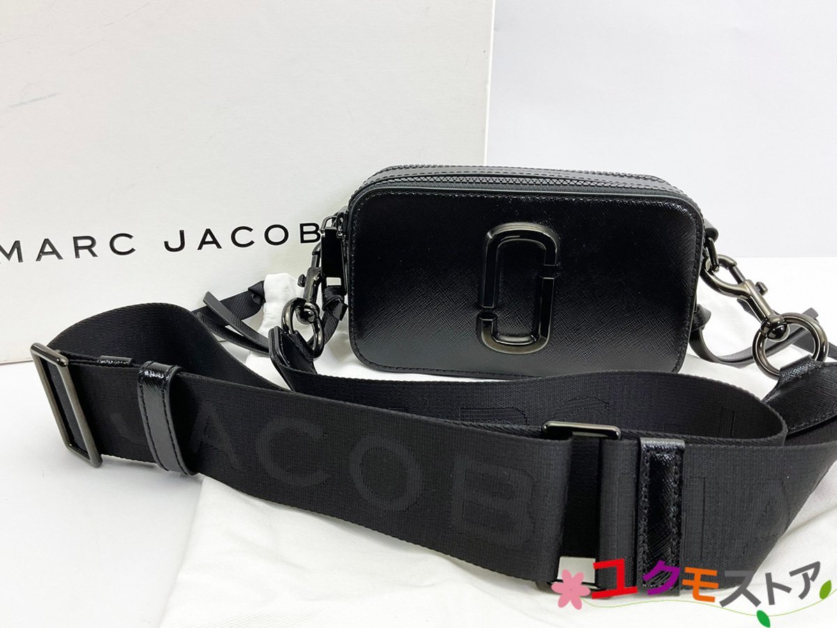 【ラッピング無料】 黒 ブラック ショルダーバッグ 2023秋冬 スナップショット マークジェイコブス JACOBS 美品◆MARC M0014867-001 NERO DTM SNAPSHOT かばん、バッグ