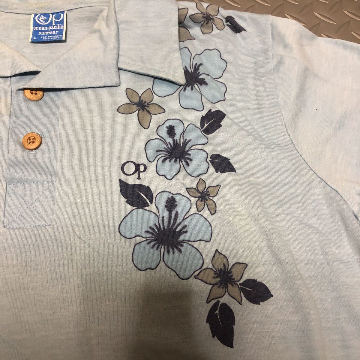 70's 80's OP ocean pacific shirt vintage ポロシャツ　ヴィンテージ　サーフィン オーシャンパシフィック ハワイ_画像3