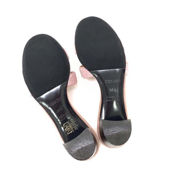 HERMES エルメス サンダル オアジス ピンクラメ 34.5 181028Z HERMES エルメス サンダル オアジス ピンクラメ 34.5 181028Z