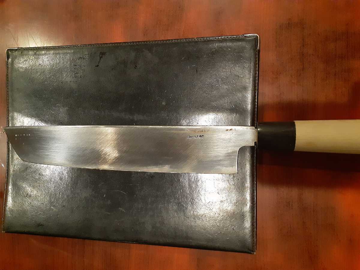 青水本焼き鱧切り包丁(ジャンク)鏡面仕上げ1尺 青水本焼き鱧切り包丁(ジャンク)鏡面仕上げ1尺