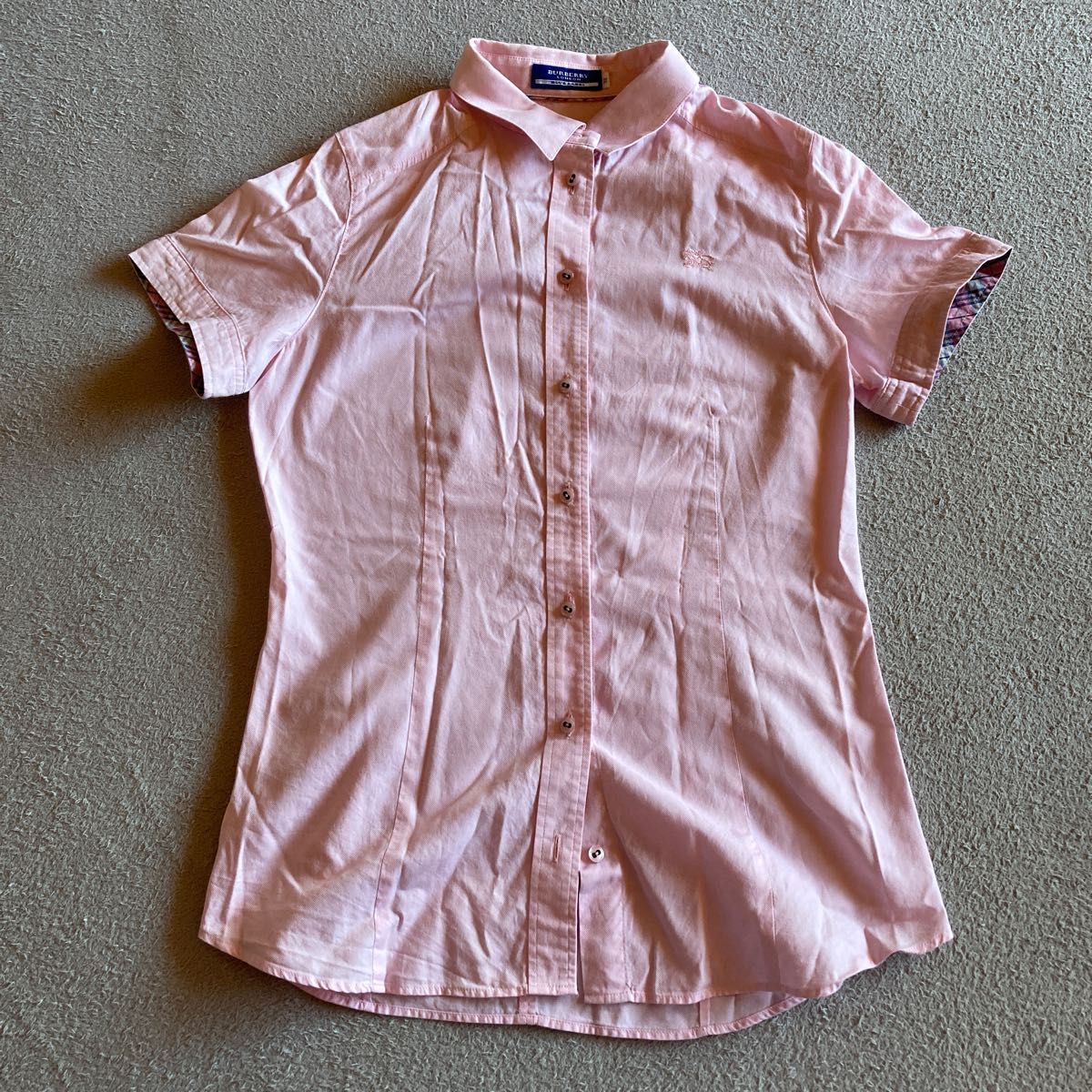 バーバリーロンドン 半袖シャツ　ピンク