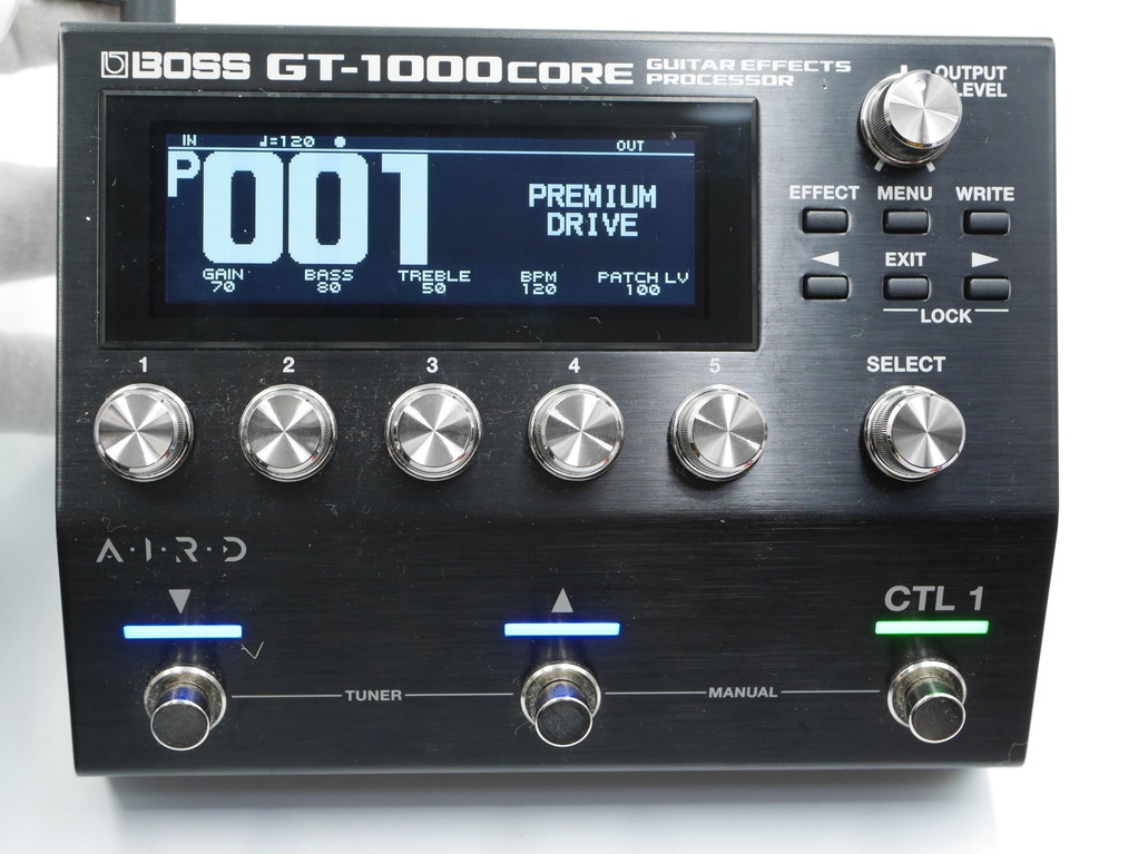 中古動作保証あり○BOSS マルチエフェクター GT-1000CORE○アダプタ
