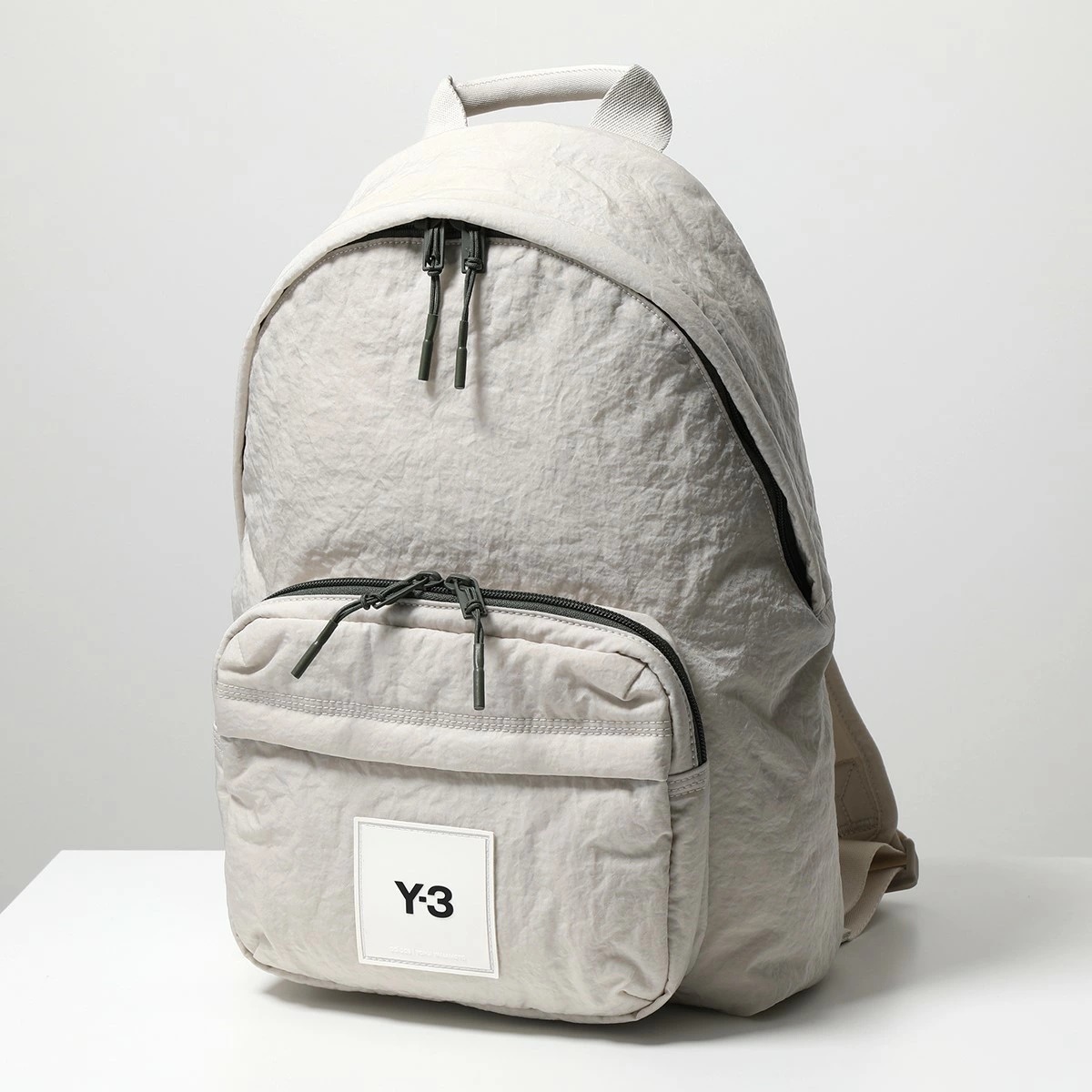 新品 即決 Y-3 ワイスリー バックパック ナイロン ロゴ リュック 鞄 アイボリー バッグ 超軽量_画像1