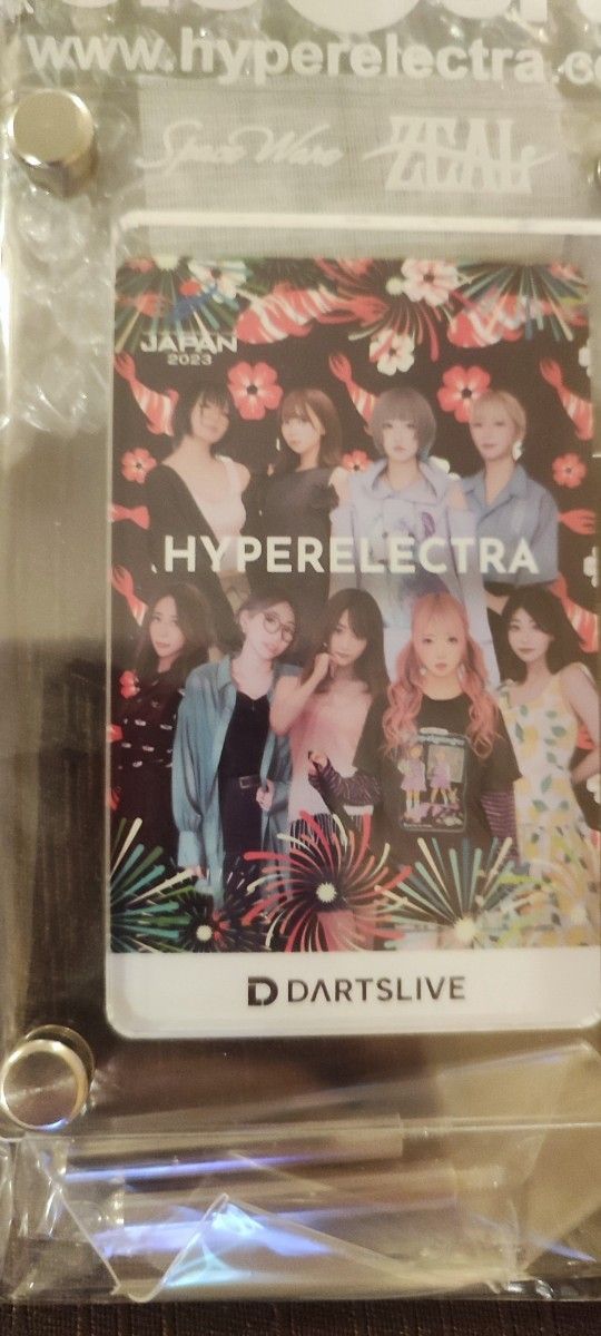ダーツ祭り 限定 hyper electra Liveカード スタンド-