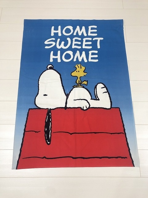 スヌーピー ウッドストック BIG FLAG フラッグ SNOOPY PEANUTS USA [pe-815]オールド ヴィンテージ_画像2