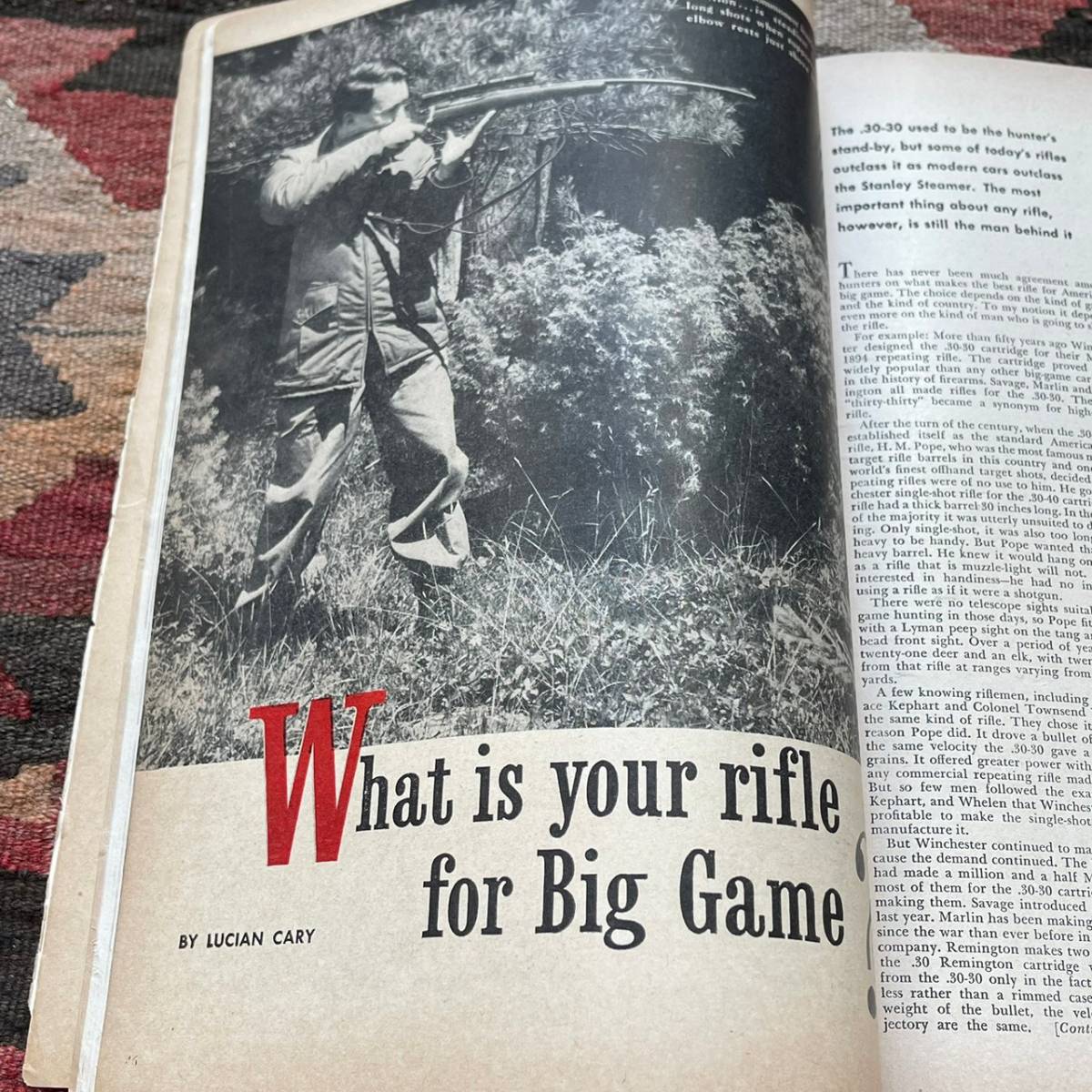  rare { TRUE / 1948 year 11 month }40s[ Vintage America outdoor magazine advertisement book@ hunting fishing ⑳]