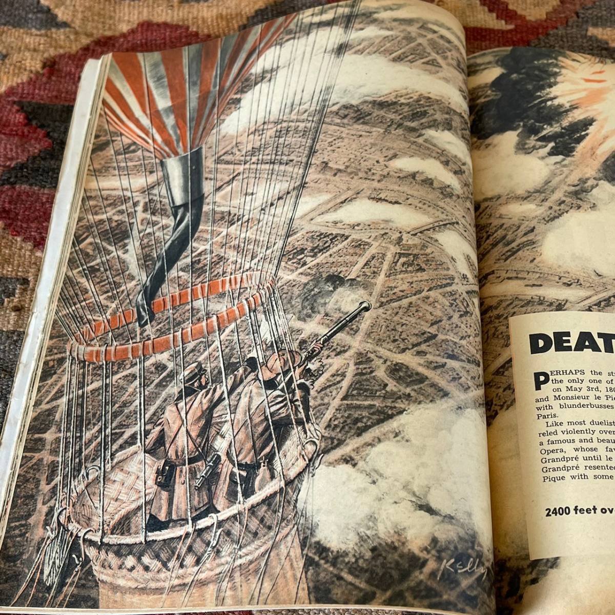  редкий { SAGA / 1951 год 11 месяц }50s[ Vintage America уличный журнал книга@ охота рыбалка чёрный . черный Panther 28 ]