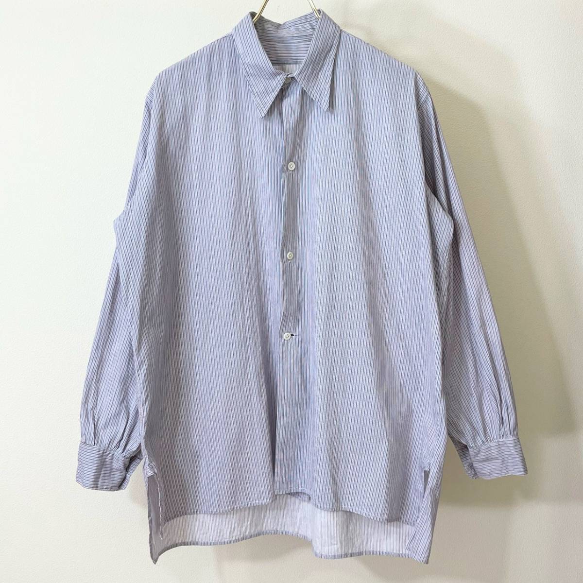 希少《Mint Condition / French Vintage 》50s 60s 極上品【 フレンチ ビンテージ ストライプ ボックス シャツ フランス 】の画像10