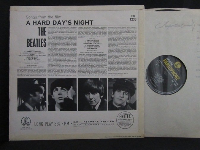 BEATLES☆A Hard Day's Night UK Y/B Parlophone mono オリジナル