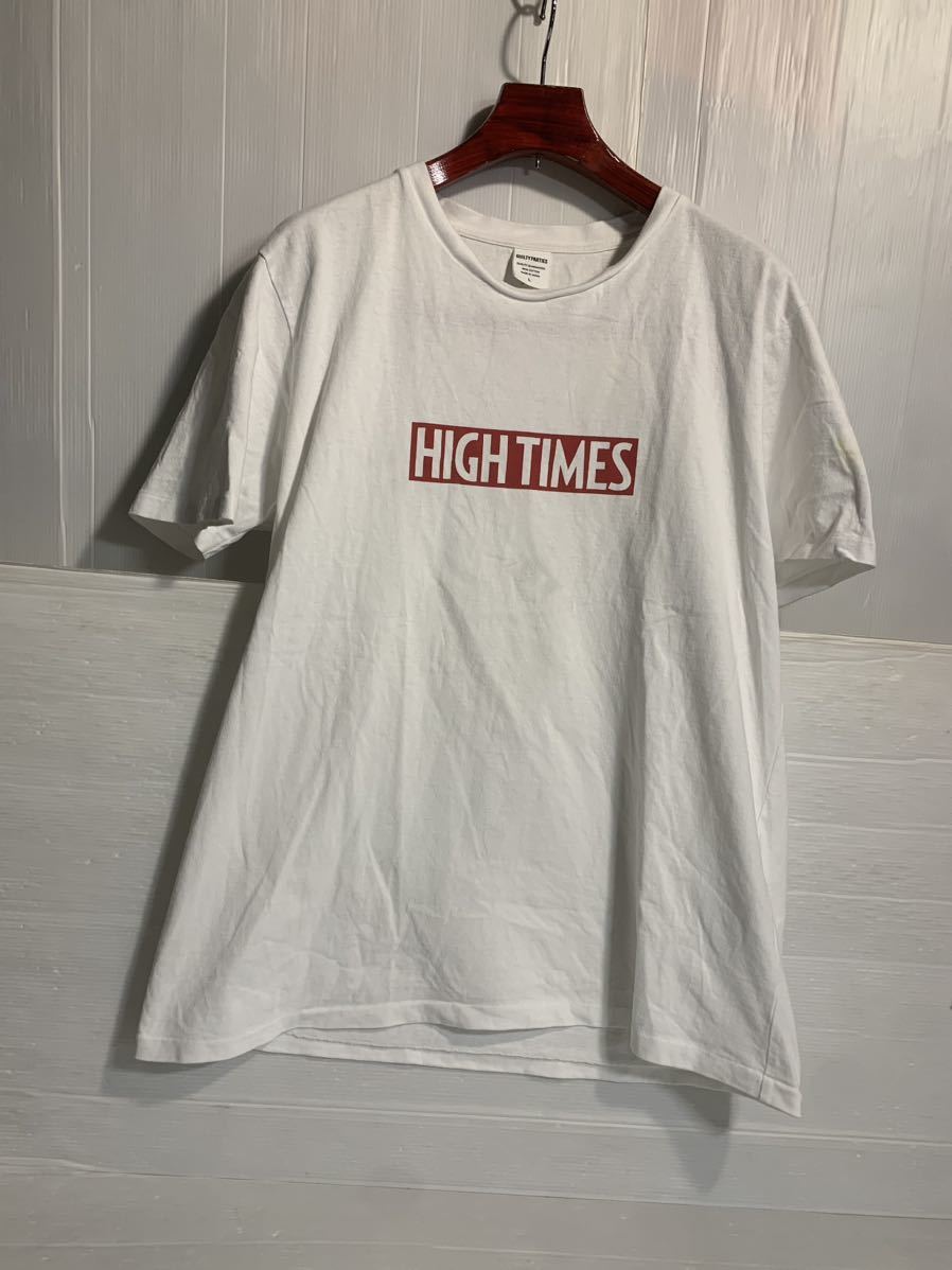 WACKO MARIA ワコマリア　GUILTY PARTIES × HIGH TIMES ハイタイムズ　日本製　ボックスロゴ 半袖　Tシャツ　白　L ホワイト_画像3