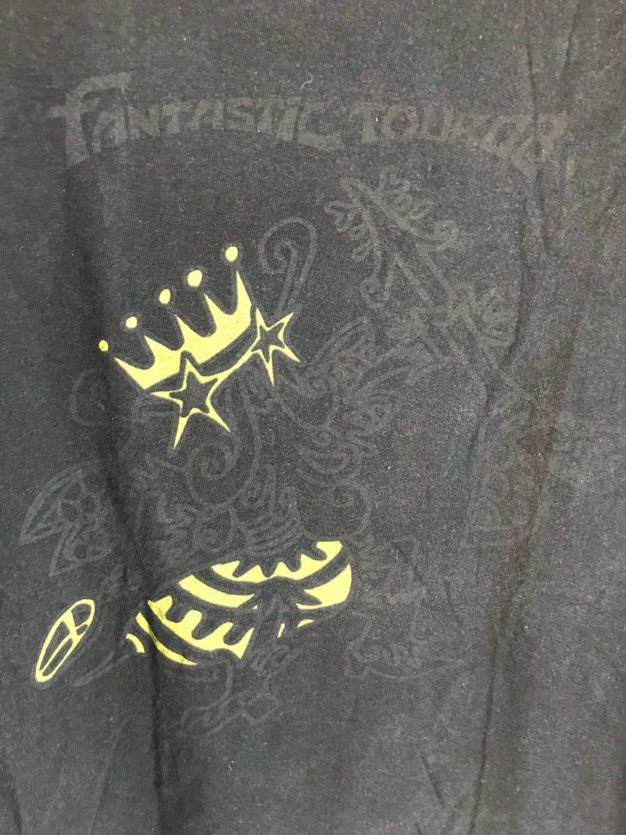  Okuda Tamio FANTASTIC TOUR 08 короткий рукав Tour футболка блокировка футболка чёрный × серый × желтый цвет S бабочка такой как Mai . пчела такой как ..?