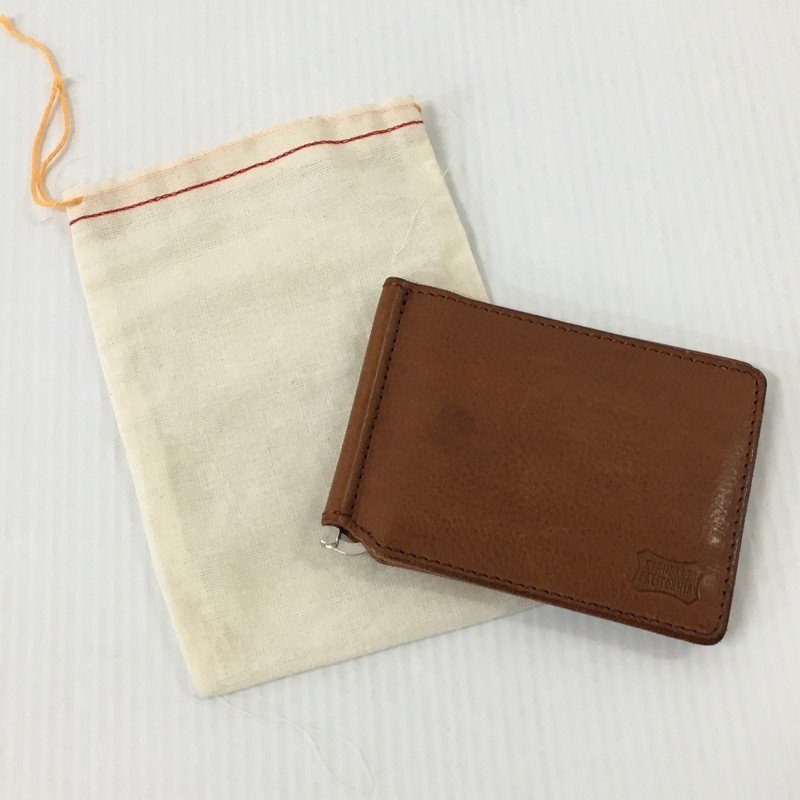 TEI【中古品】 STANDARD CALFORNIA×BUTTON WORKS SD LEATHER カードケース マネークリップ 〈200-230811-TS-8-TEI〉