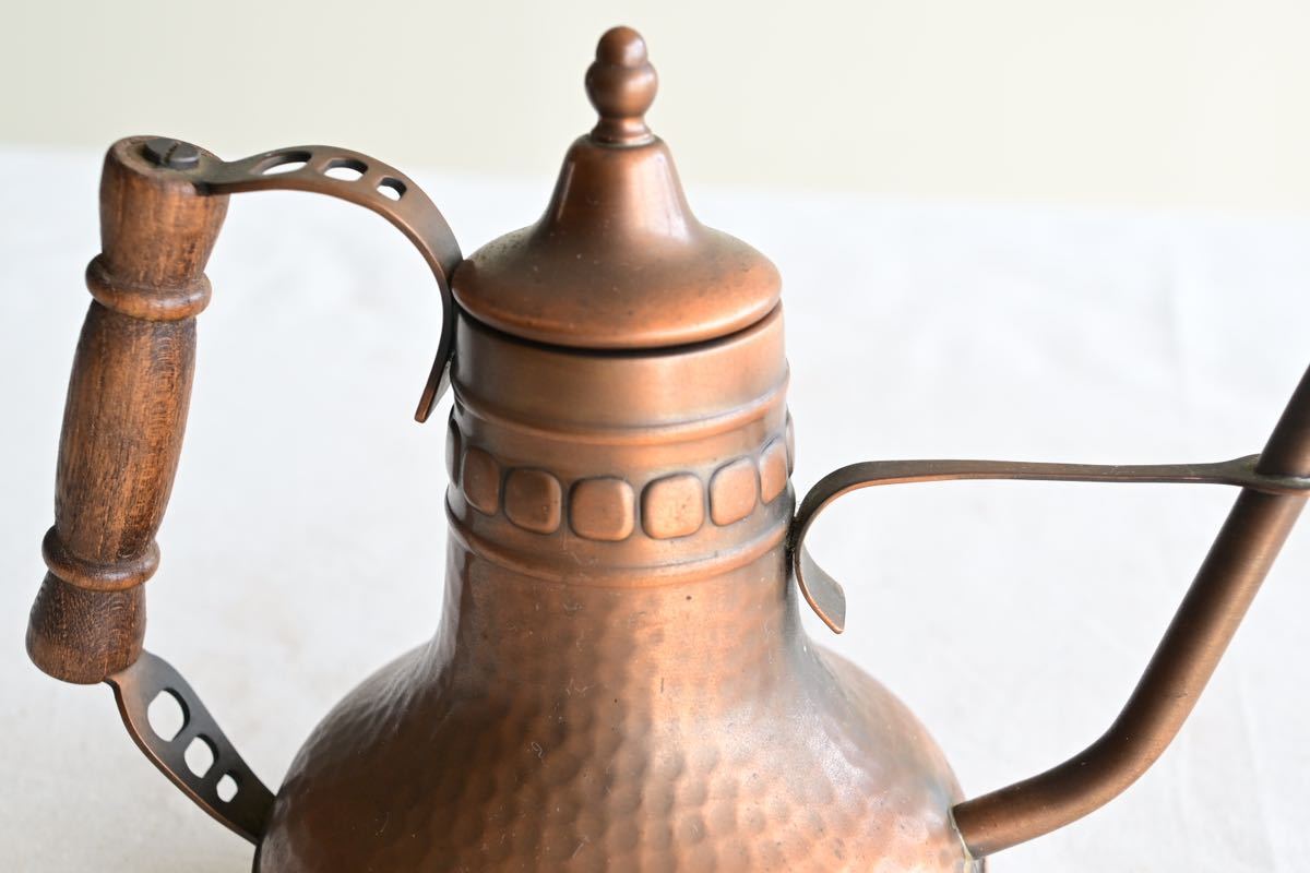 PEARL ROSE COPPER ティーポット 銅製 オシャレ レトロ ヴィンテージ アンティーク風 コーヒーポット