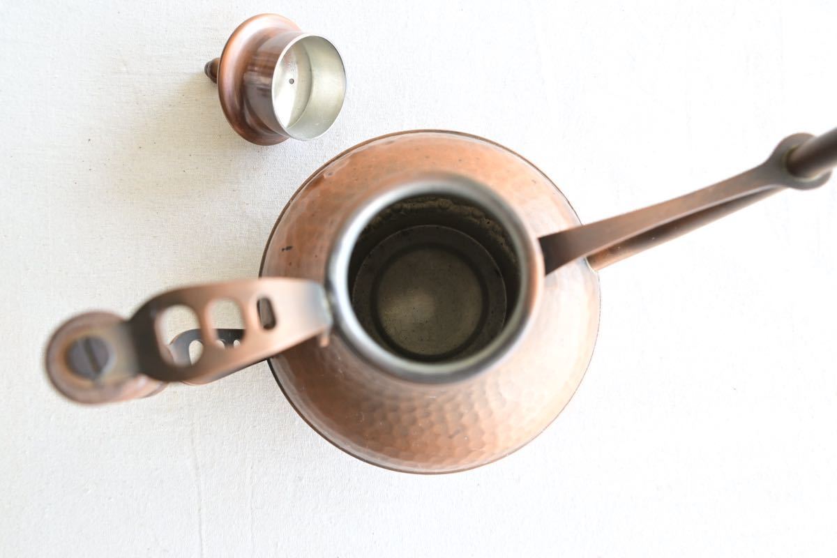 PEARL ROSE COPPER ティーポット 銅製 オシャレ レトロ ヴィンテージ アンティーク風 コーヒーポット